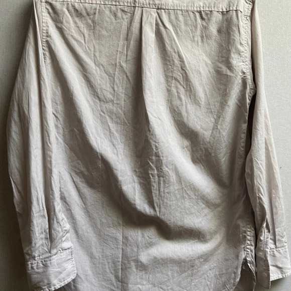 Talula Aritzia Oxford Boyfriend Fit Button up striped cotton shirt Sz XS - Picture 5 of 10